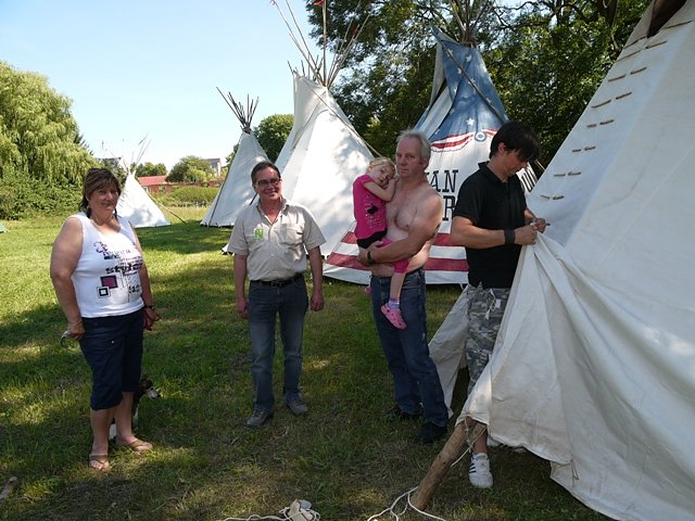 Vorbereitung Indianerfest (Foto: Ilka K&uuml;hn)