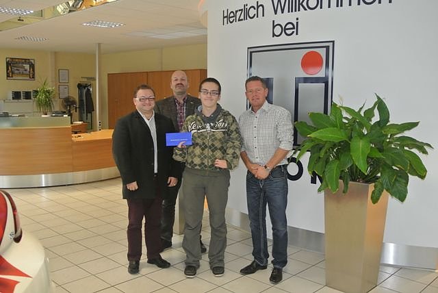 Spende f&uuml;r Sebastian (Foto: A. Schreiber)