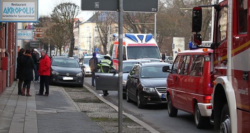 Unfall in der Grimmelallee (Foto: nnz)