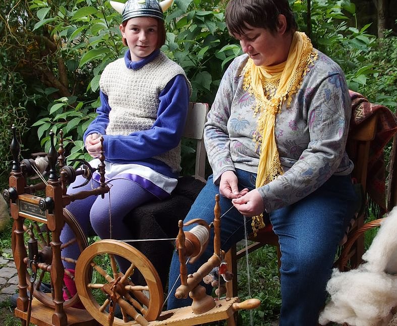 Hier wird gesponnen (Foto: privat)