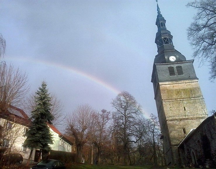 Der Schiefe mal anders (Foto: Karin Thiele)
