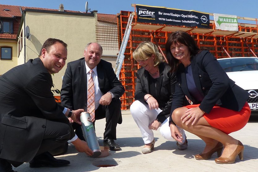 Grundstein gelegt (Foto: nnz) Grundstein gelegt (Foto: nnz)