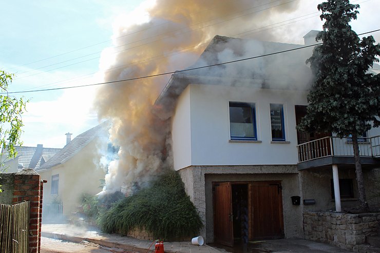 Brand in Rottleben (Foto: Karl-Heinz Herrmann)