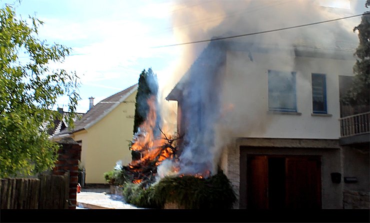 Brand in Rottleben (Foto: Karl-Heinz Herrmann)