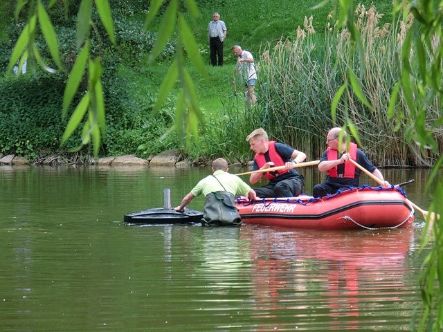 Einbau neuer Font&auml;ne (Foto: Elke Sagorski)