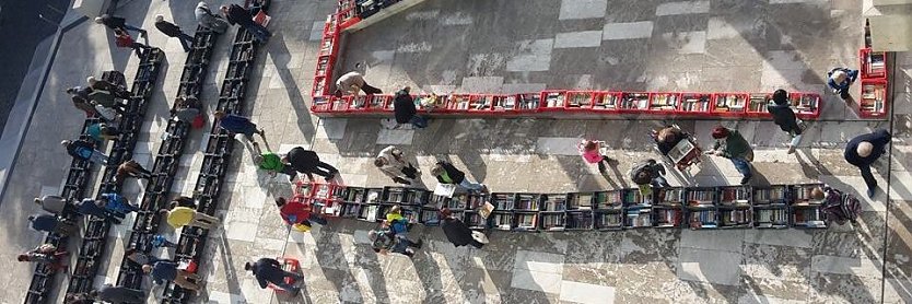 Blick auf den B&uuml;chermarkt (Foto: R. Neitzke)