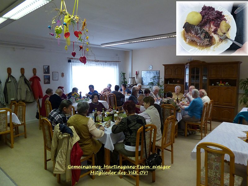 Den Martinstag im wahrsten Sinne genossen (Foto: Wolf-J&uuml;rgen Tr&auml;ger)