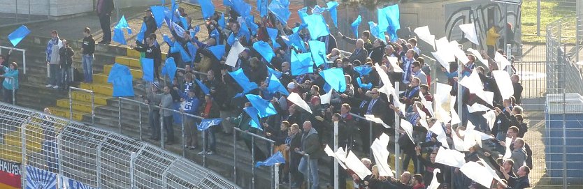 Choreographie der Nordhäuser Fans (Foto: nnz)