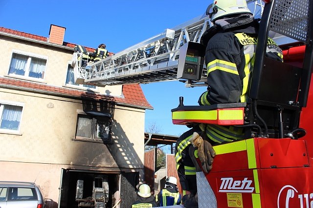 Wohnhausbrand (Foto: Feuerwehr Heiligenstadt)