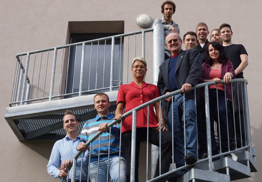 Forschungsgruppe aus dem Bereich Umwelt- und Recyclingtechnik der FH Nordhausen (Foto: privat)