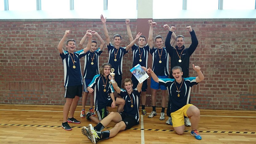 Die Jungs konnten mit Gold nach Hause fahren (Foto: Schiller Gymnasium Bleicherode)