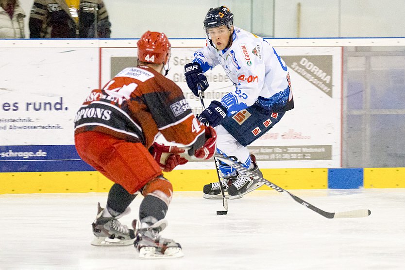 Florian Böhm im letzten Jahr noch im Trikot der Kassel Huskies (Foto: Sportfotos BS)