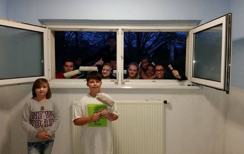 Farbe an die Wand (Foto: V. Karth&auml;user)