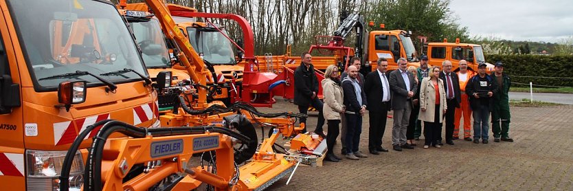 Mit dem neuen Fuhrpark sieht sich der Landkreis Nordhausen und seine Servicegesellschaft f&uuml;r die Zukunft ger&uuml;stet (Foto: Angelo Glashagel)