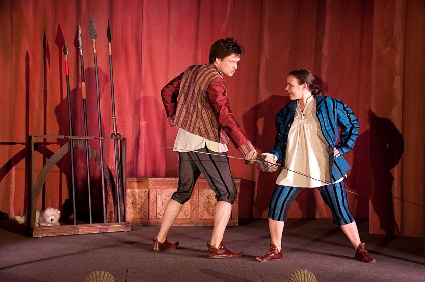 Franz Xaver Schlecht (Prinz Albert), Maria Hengst (Prinz Hugo) (Foto: Anja Daniela Wagner)