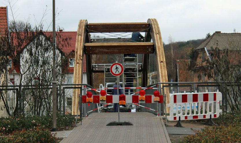 Br&uuml;ckenarbeiten am Wippertor begonnen (Foto: Karl-Heinz Herrmann)