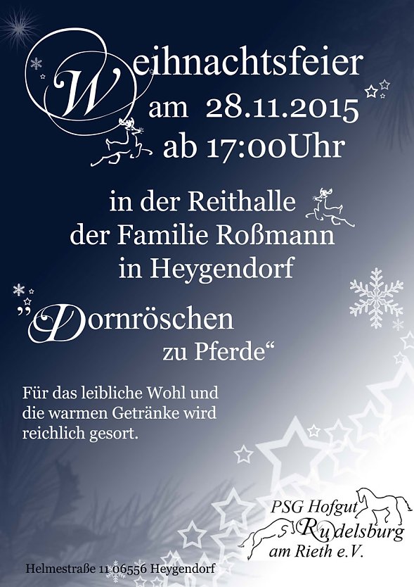 Monatsplan HOC und M&auml;rchen zu Pferde (Foto: Privat)