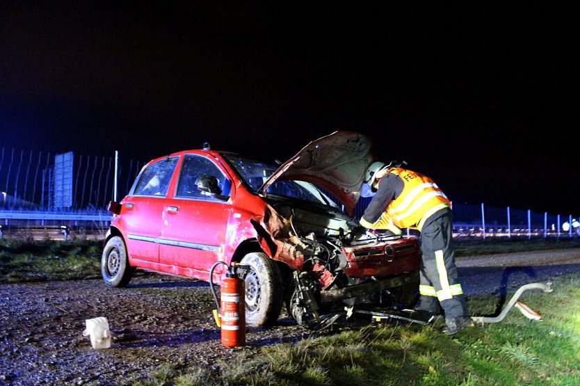 Unfall A38 (Foto: Feuerwehr Heiligenstadt)