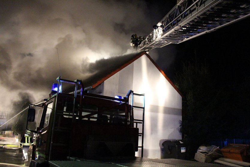 Brand in Arenshausen (Foto: Feuerwehr Heiligenstadt)