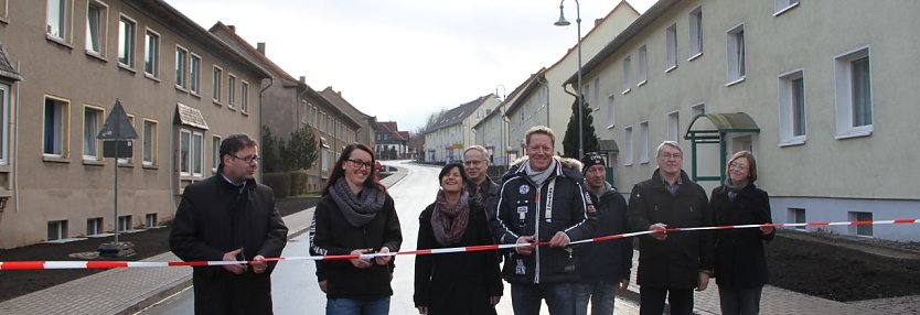 Sie ist er&ouml;ffnet - die Naumannstra&szlig;e in Bleicherode (Foto: Angelo Glashagel)
