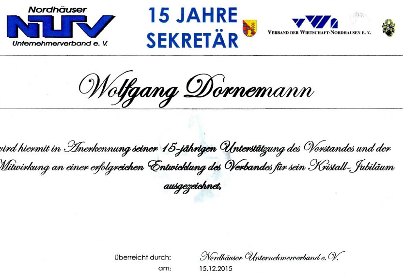 Urkunde (Foto: privat)