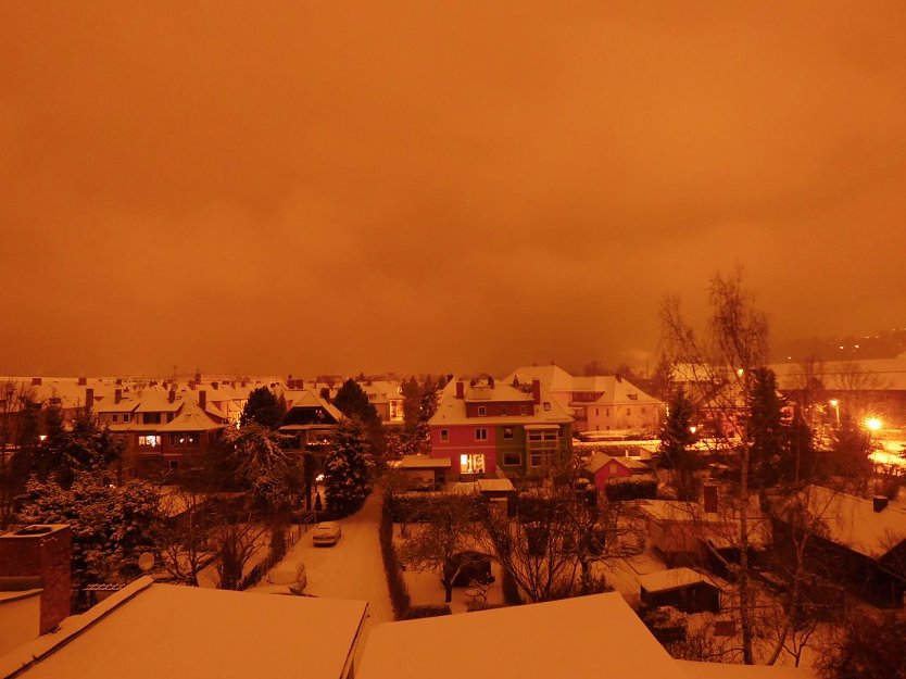 Leserfoto, verschneites Nordhausen bei Nacht (Foto: Bernd Thielbeer) Leserfoto, verschneites Nordhausen bei Nacht (Foto: Bernd Thielbeer)