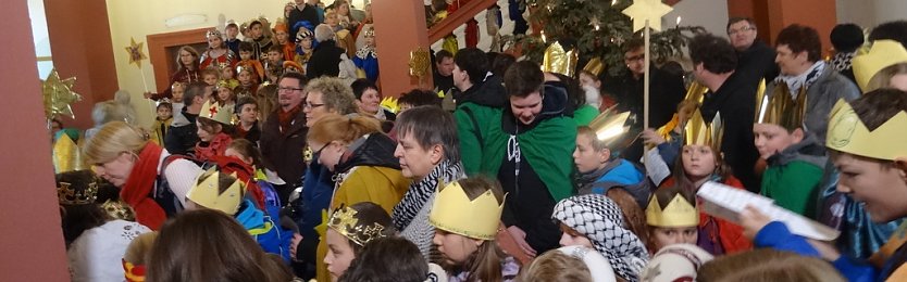 Sternsinger in der Staatskanzlei (Foto: Ilka K&uuml;hn)