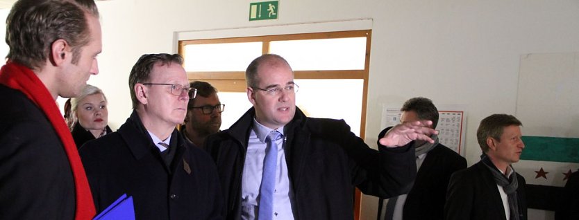 Th&uuml;ringens Minsiterpr&auml;sident Bodo Ramelow zu Besuch in S&uuml;lzhayn (Foto: Angelo Glashagel)