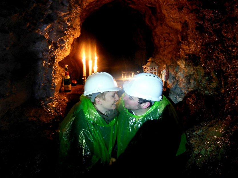Heiratsantrag unter Tage - in der Langen Wand wurde "ja" gesagt (Foto: L. Schubert)