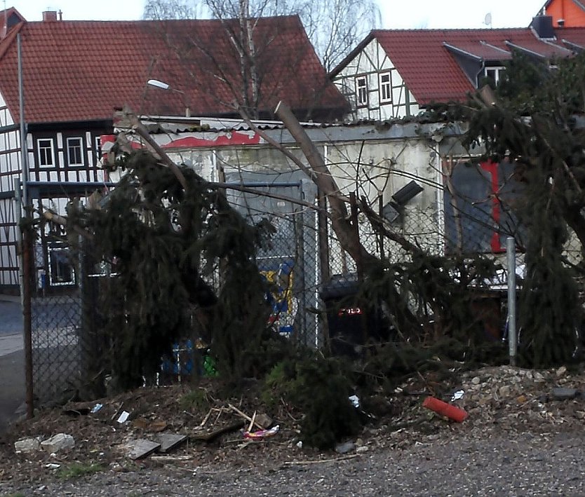 Schandfelck mitten in der Stadt (Foto: G. Hesse)