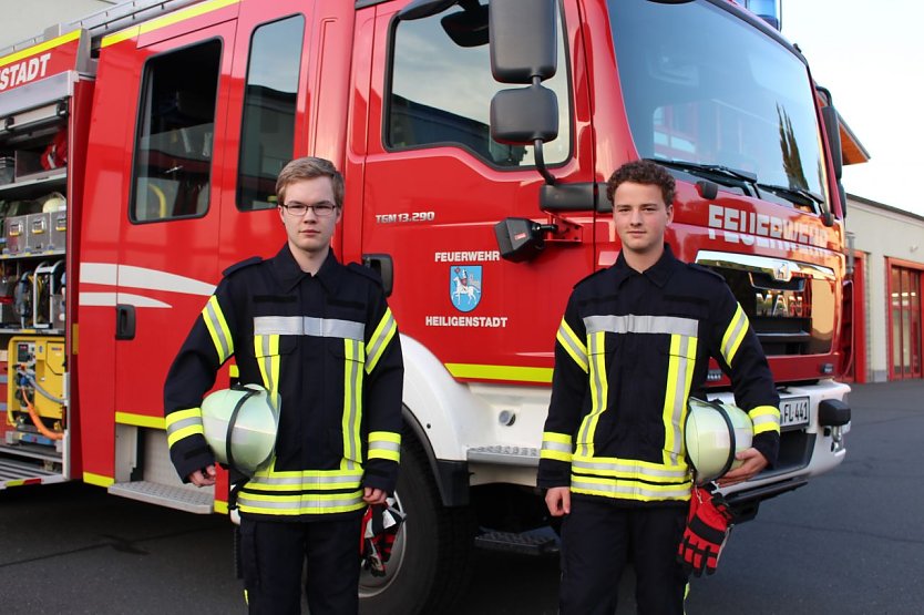 Stefan Hentrich (links) und Jan Weinrich (Foto: Feuerwehr Heiligenstadt) Stefan Hentrich (links) und Jan Weinrich (Foto: Feuerwehr Heiligenstadt)