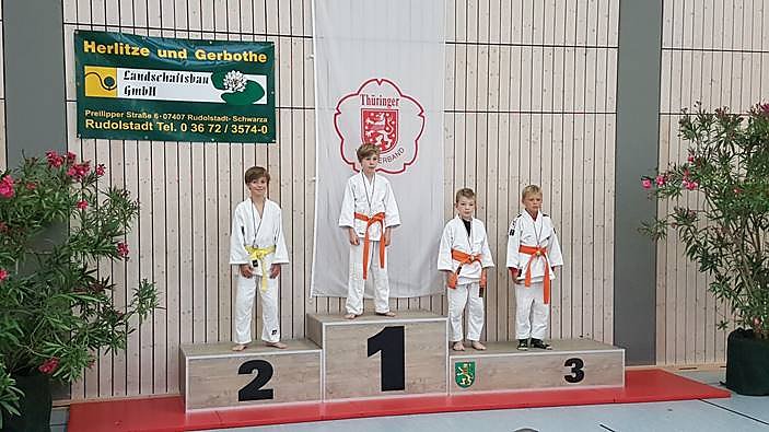 Erflogreich bei der LEM U13 - die Judokas des JSC 99 Heringen (Foto: J&ouml;rg Viehst&auml;dt)