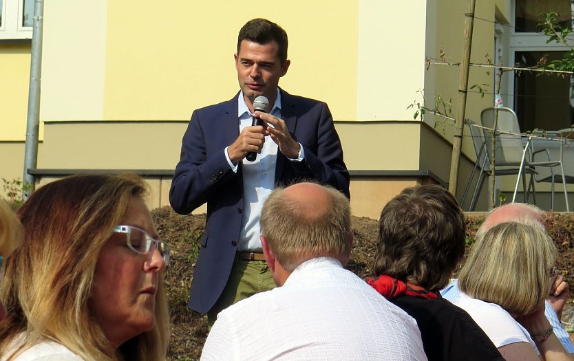 Mike Mohring w&auml;hrend seiner Rede (Foto: nnz)