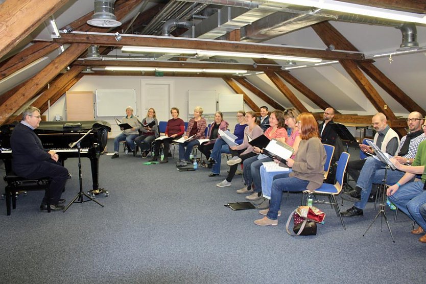 Für Chorfest wird geprobt (Foto: Karl-Heinz Herrmann)