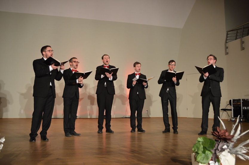 Männervokalensemble „KeinChor“: David Ostermann, Lukas Doleschal, Jakob Auer, Georg Pfeiffer, Johannes Doleschal, Patrick Ostermann (v.l.n.r.) (Foto: privat)