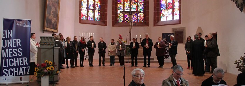 12 Schritte zum 500. Reformationsjubiläum, den ersten tat man heute in der Blasii-Kirche in Nordhausen (Foto: Angelo Glashagel)