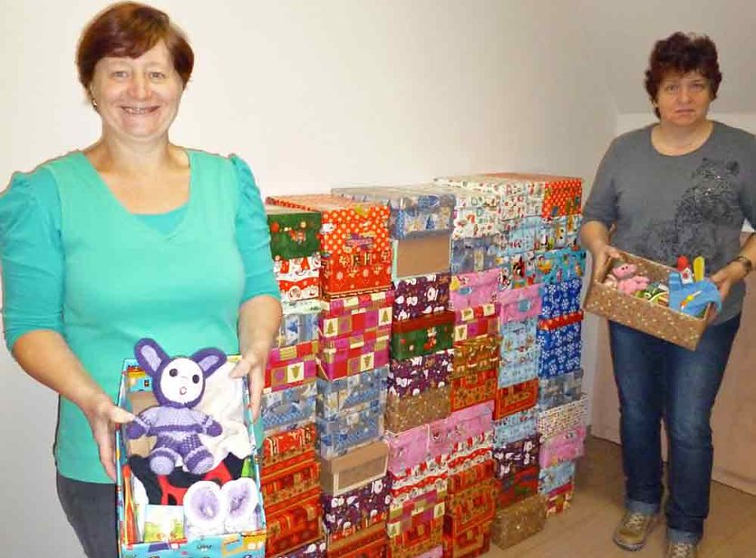 Aktion Weihnachten im Schuhkarton (Foto: Karl-Heinz Herrmann)