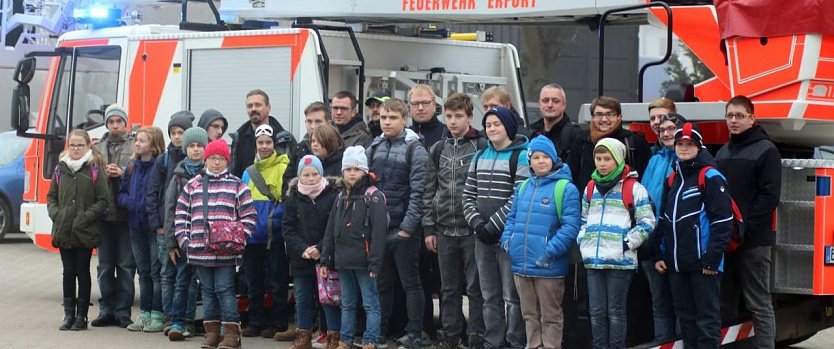 Besuch bei der Berufsfeuerwehr Erfurt (Foto: privat)