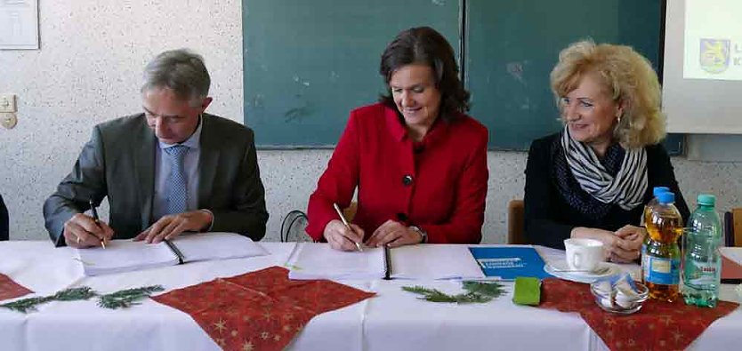 Bau der Gemeinschaftsschule auf dem Weg (Foto: Landratsamt Kyffh&auml;userkreis)