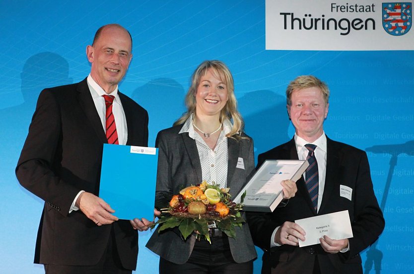 Ina G&ouml;bel erhielt Gr&uuml;nderpreis in der Kategorie Gelungene Unternehmensnachfolge (Foto: Wirtschaftsministerium)