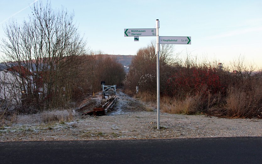Radweg auf altem Gleis? (Foto: Karl-Heinz Herrmann)