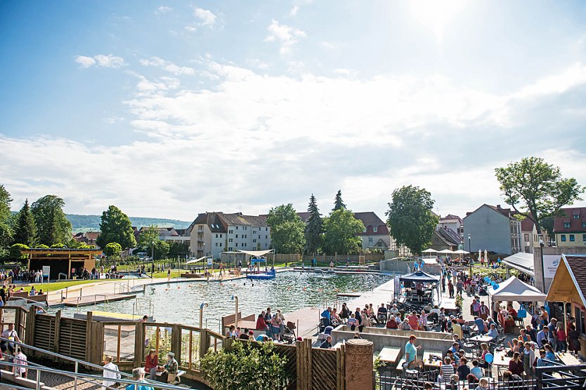 Eröffnung der Freibadsaison im Solewasser-Vitalpark (Foto: Stadtmarketing Bad Frankenhausen)