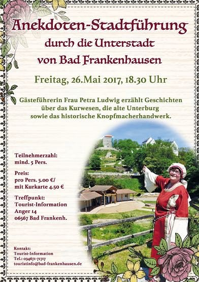 Anekdotenführung (Foto: Stadtmarketing Bad Frankenhausen) Anekdotenführung (Foto: Stadtmarketing Bad Frankenhausen)