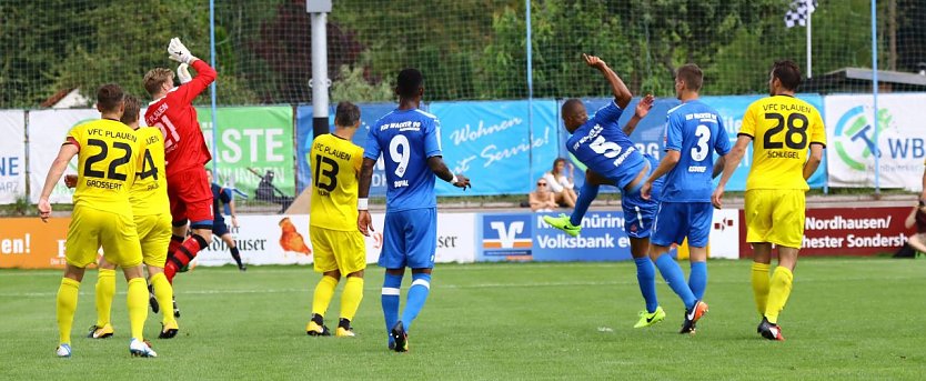 Der 1:1-Ausgleich durch Propheter (Foto: Bernd Peter)