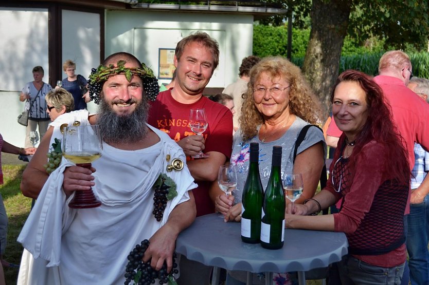 Jost Naumann als Weingott Bacchus bei der MBB (Foto: Mansfelder Bergwerksbahn, Marco Zeddel)