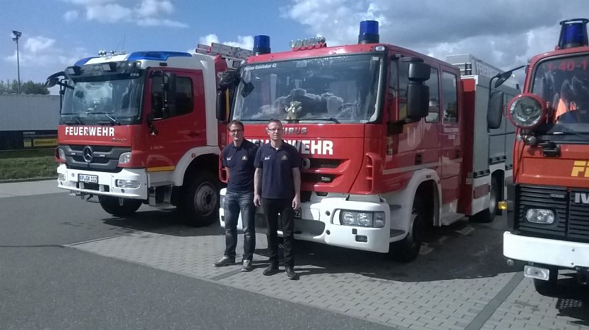 Feuerwehrmänner beim Training (Foto: Feuerwehr Geisleden)