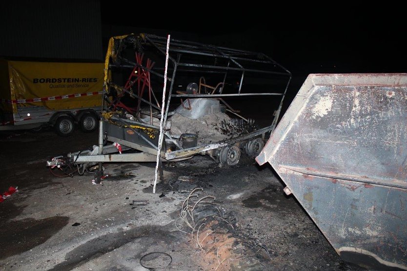 Brandstiftung (Foto: Polizei) Brandstiftung (Foto: Polizei)