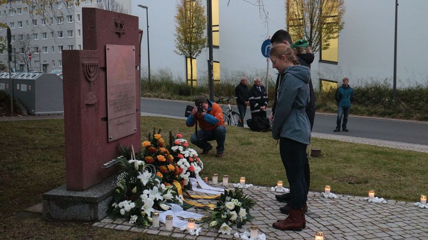 Gedenken an die Pogromnacht vom 9. November 1938 (Foto: Angelo Glashagel)