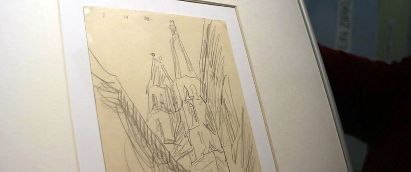 Kleine Skizze, gro&szlig;e Freude - ein Feininger f&uuml;r das Kunsthaus (Foto: nnz)