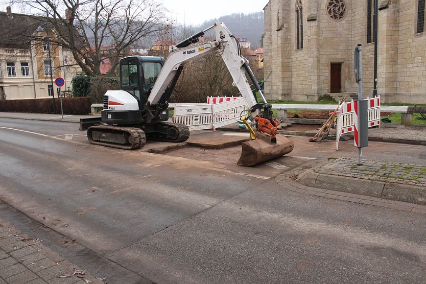 Vollsperrung Schillerstra&szlig;e (Foto: Karl-Heinz Herrmann)
